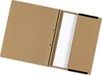Kanzlei-Hängehefter, ohne Heftung, flexibel ausrüstbar, naturfarben | Kanzleibedarf